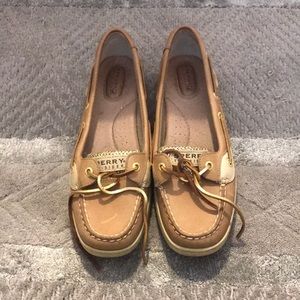 *Never Worn Sperry Top-Sider Boat Shoes Brown/Gold
